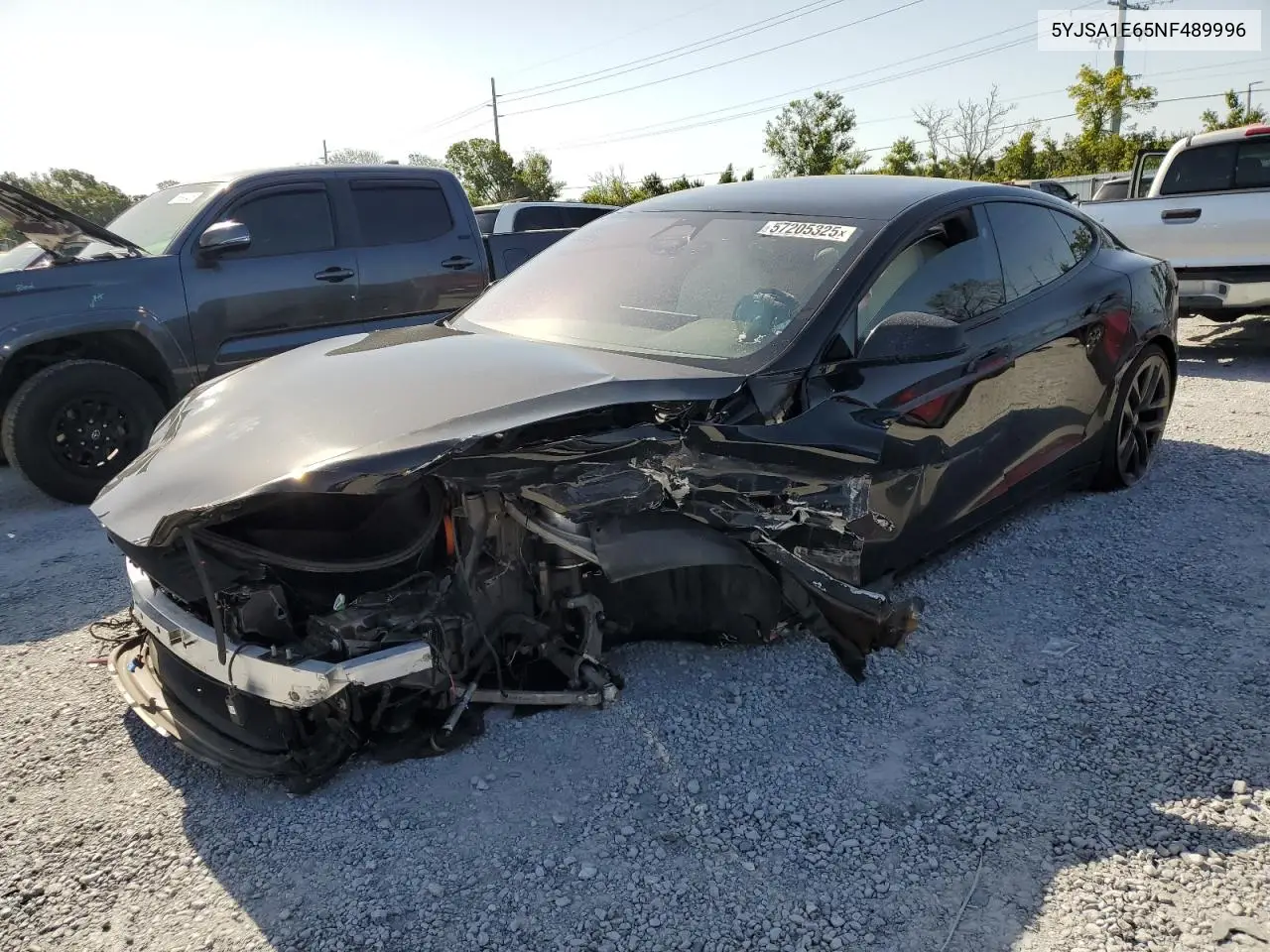 2022 Tesla Model S VIN: 5YJSA1E65NF489996 Lot: 57205325