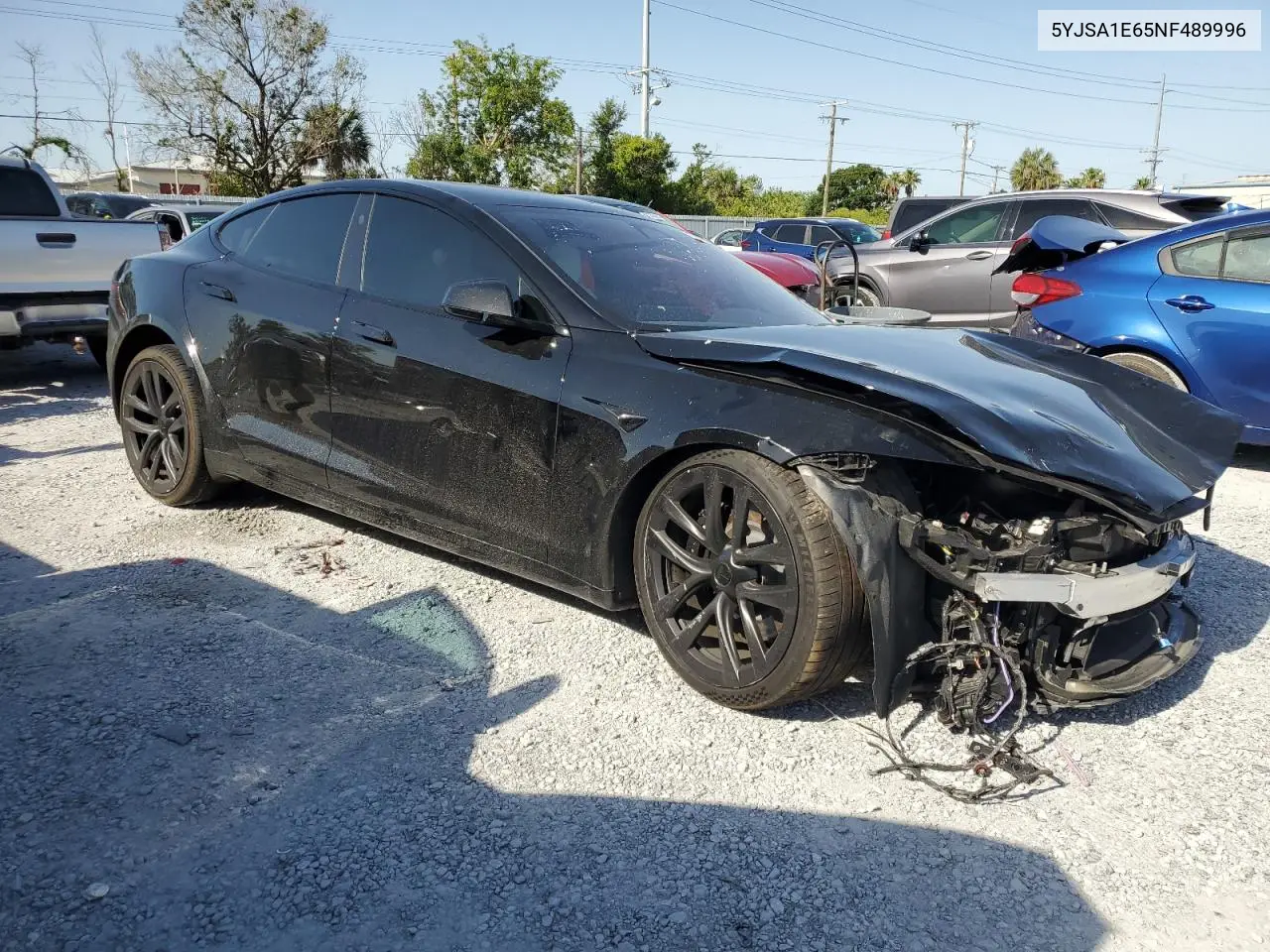 2022 Tesla Model S VIN: 5YJSA1E65NF489996 Lot: 57205325