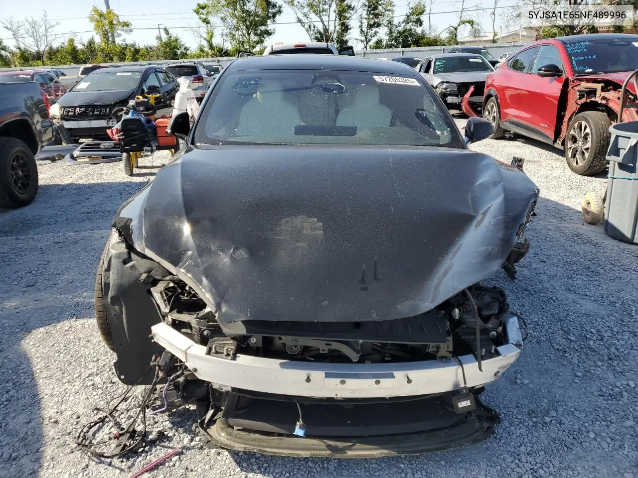 2022 Tesla Model S VIN: 5YJSA1E65NF489996 Lot: 57205325