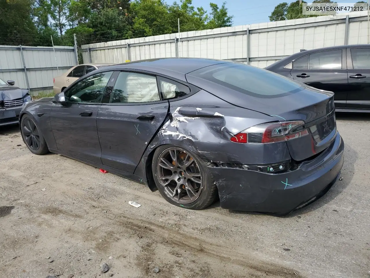 2022 Tesla Model S VIN: 5YJSA1E5XNF471212 Lot: 57384025