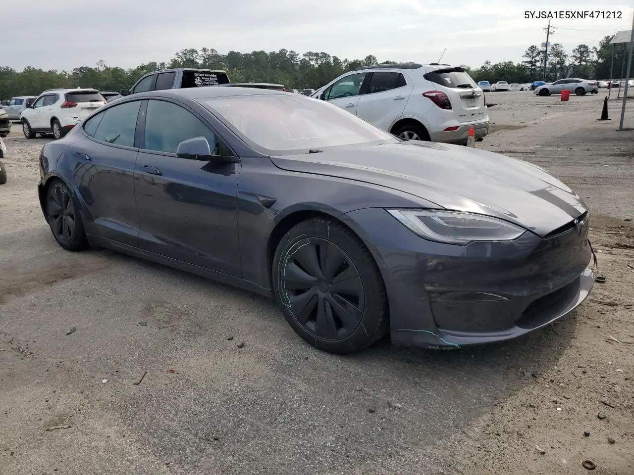 2022 Tesla Model S VIN: 5YJSA1E5XNF471212 Lot: 57384025