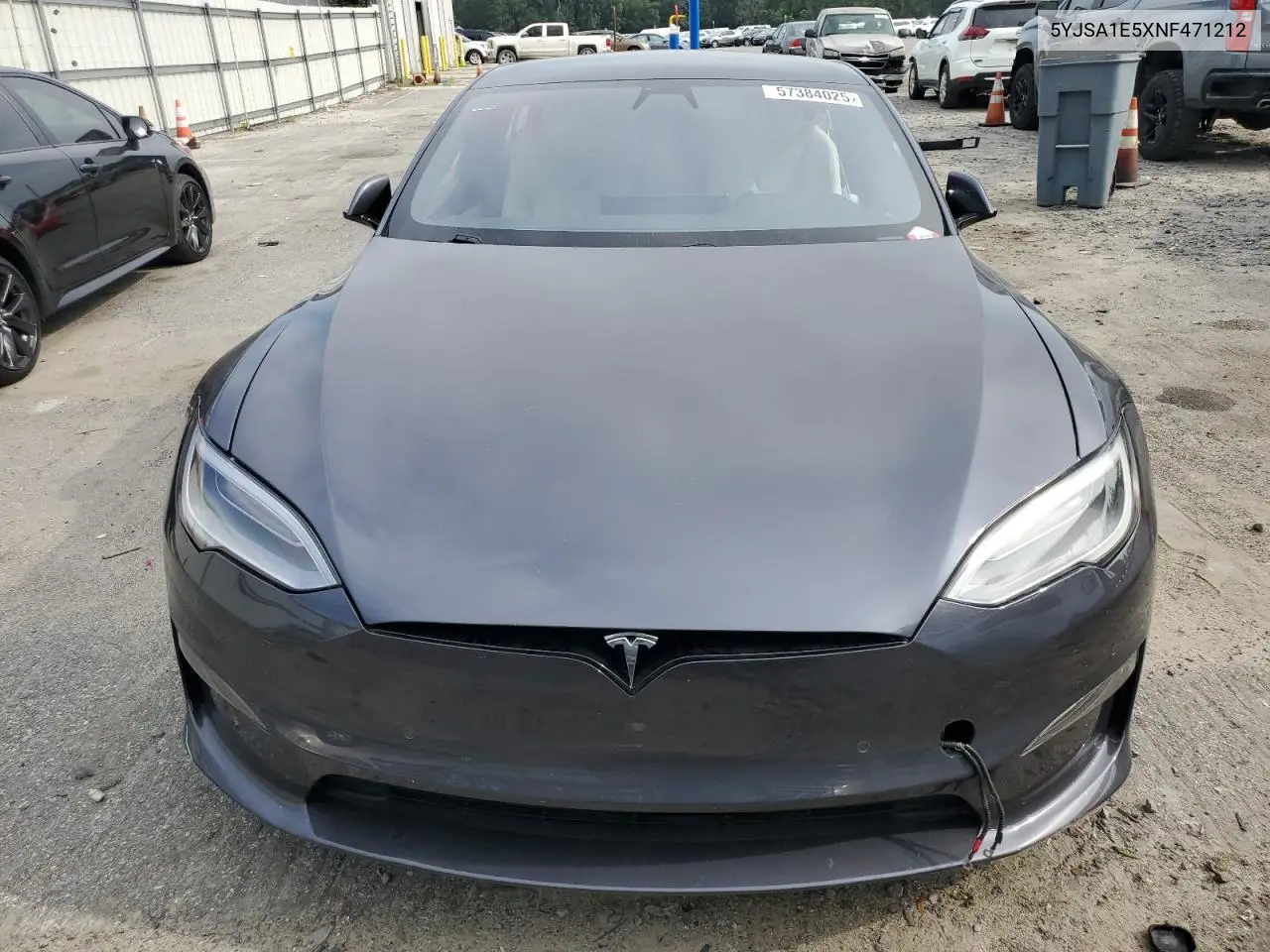 2022 Tesla Model S VIN: 5YJSA1E5XNF471212 Lot: 57384025