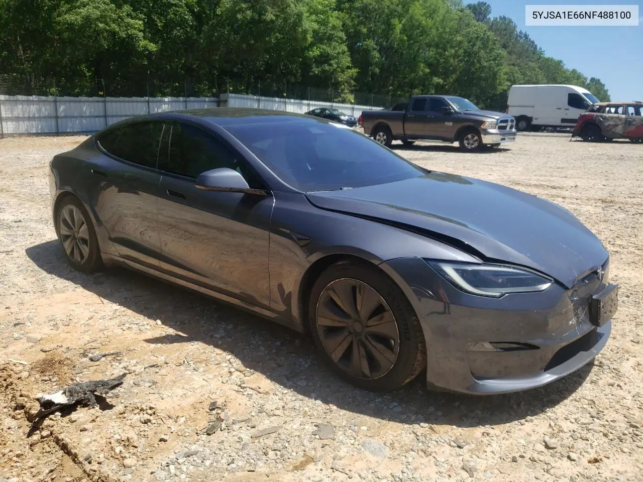 2022 Tesla Model S VIN: 5YJSA1E66NF488100 Lot: 57935675