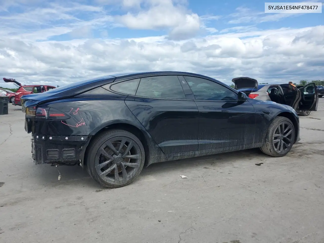 2022 Tesla Model S VIN: 5YJSA1E54NF478477 Lot: 58242675
