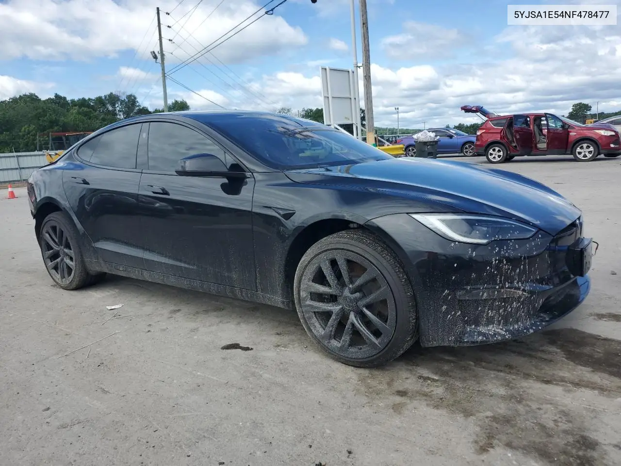 2022 Tesla Model S VIN: 5YJSA1E54NF478477 Lot: 58242675