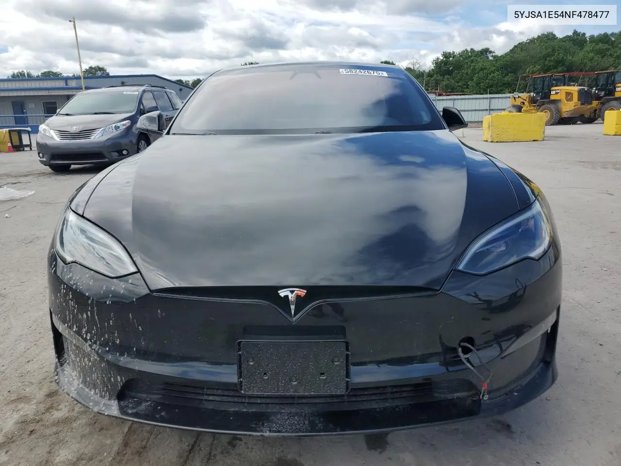 2022 Tesla Model S VIN: 5YJSA1E54NF478477 Lot: 58242675