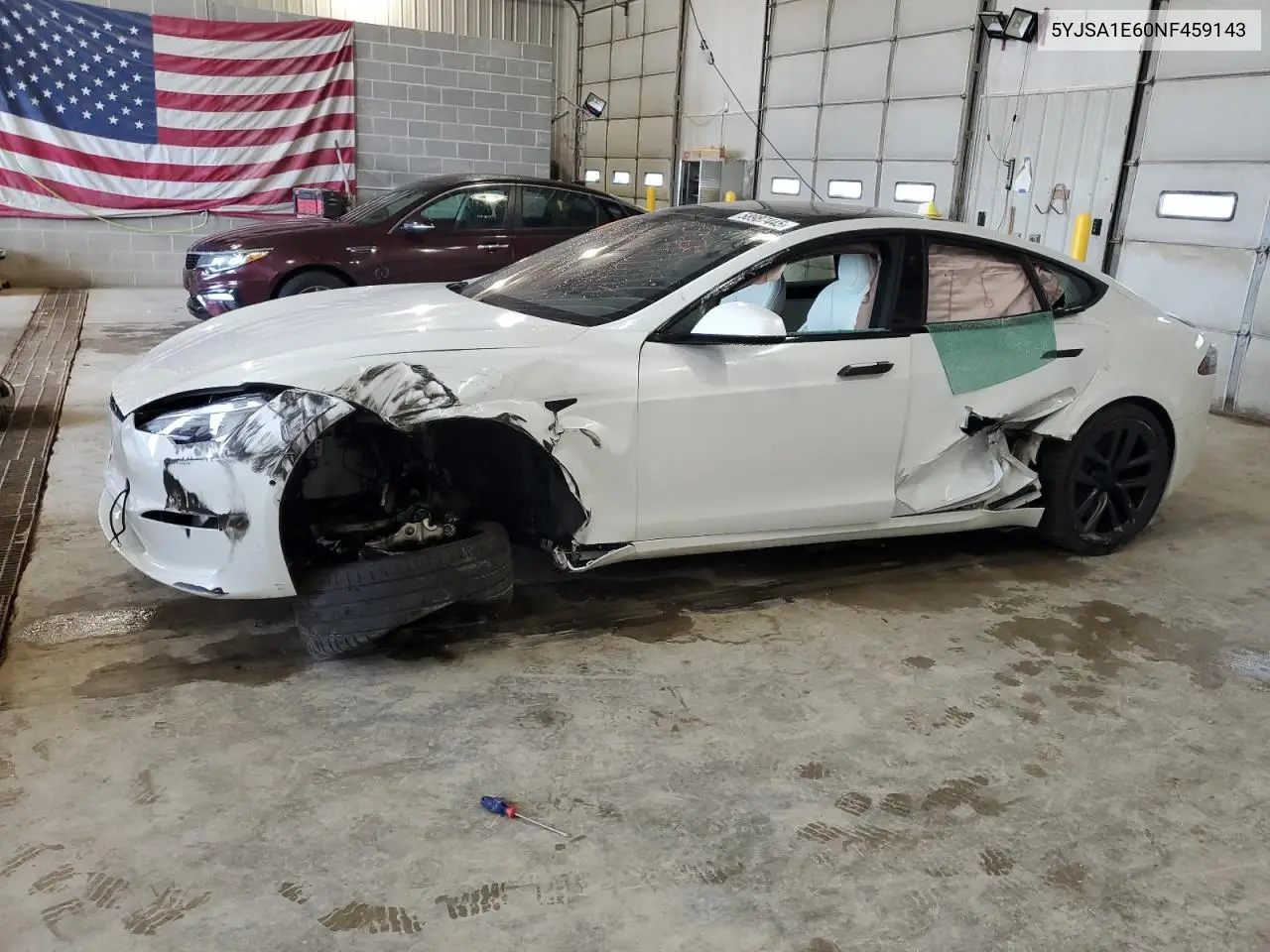 2022 Tesla Model S VIN: 5YJSA1E60NF459143 Lot: 58987445