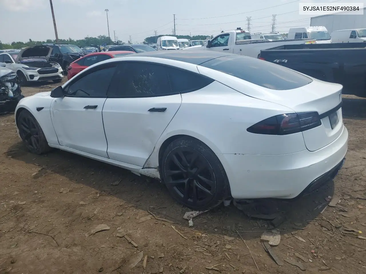 2022 Tesla Model S VIN: 5YJSA1E52NF490384 Lot: 60199065