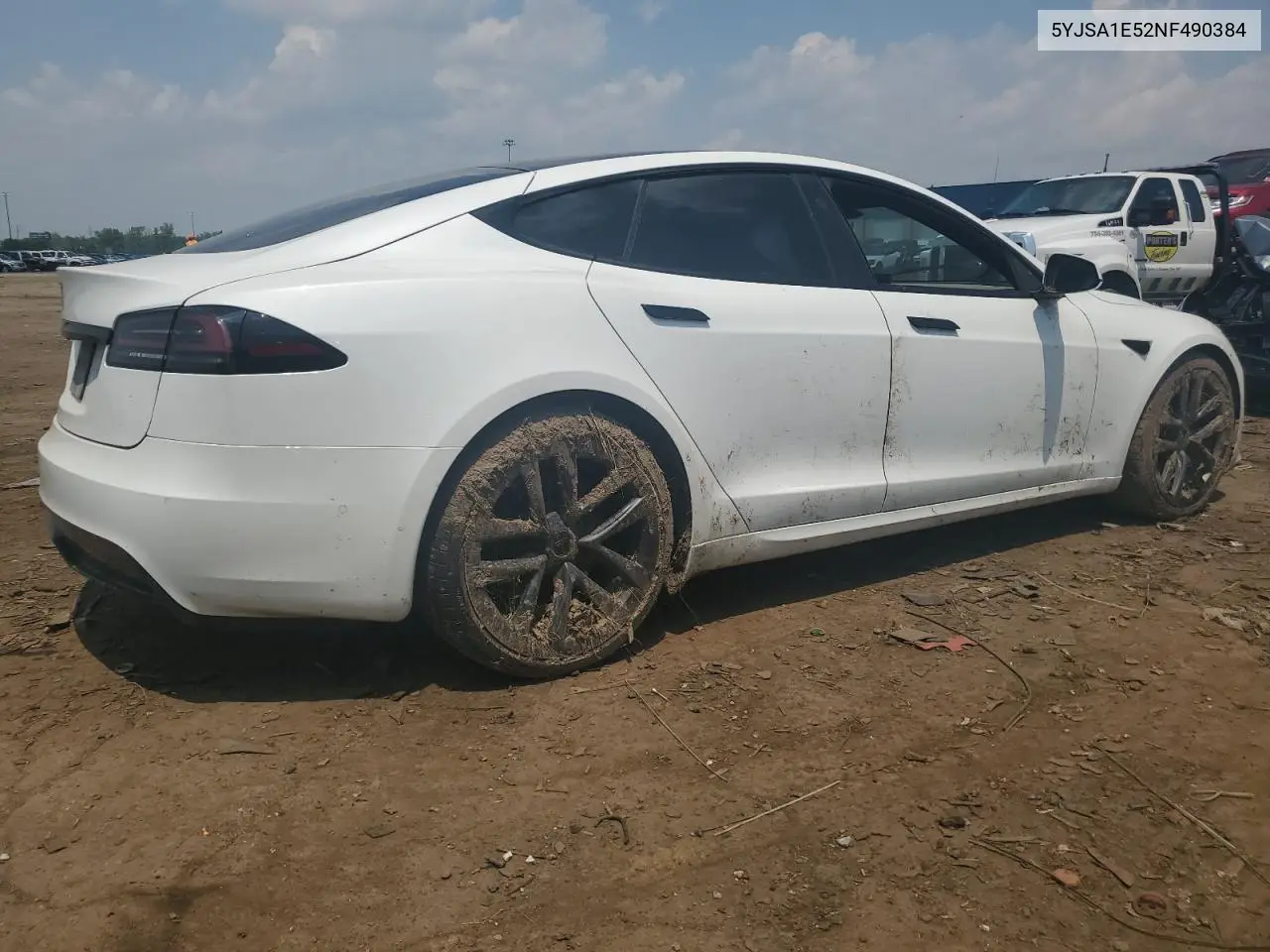 2022 Tesla Model S VIN: 5YJSA1E52NF490384 Lot: 60199065