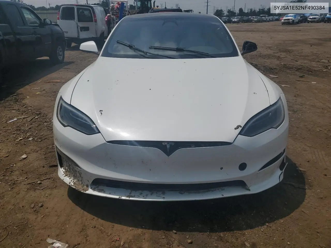 2022 Tesla Model S VIN: 5YJSA1E52NF490384 Lot: 60199065