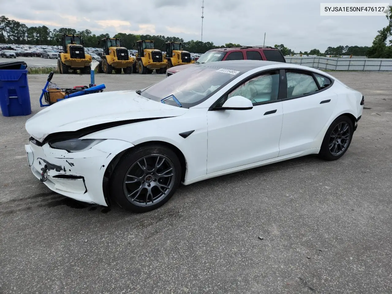 2022 Tesla Model S VIN: 5YJSA1E50NF476127 Lot: 60225465