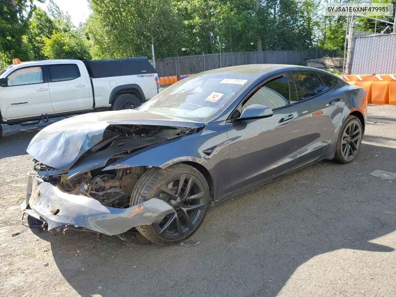 2022 Tesla Model S VIN: 5YJSA1E6XNF479951 Lot: 60313955