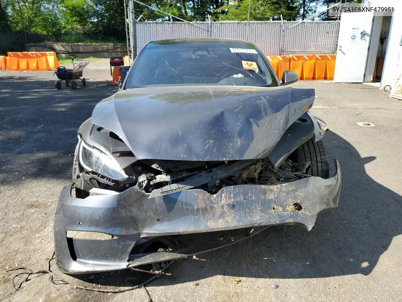 2022 Tesla Model S VIN: 5YJSA1E6XNF479951 Lot: 60313955