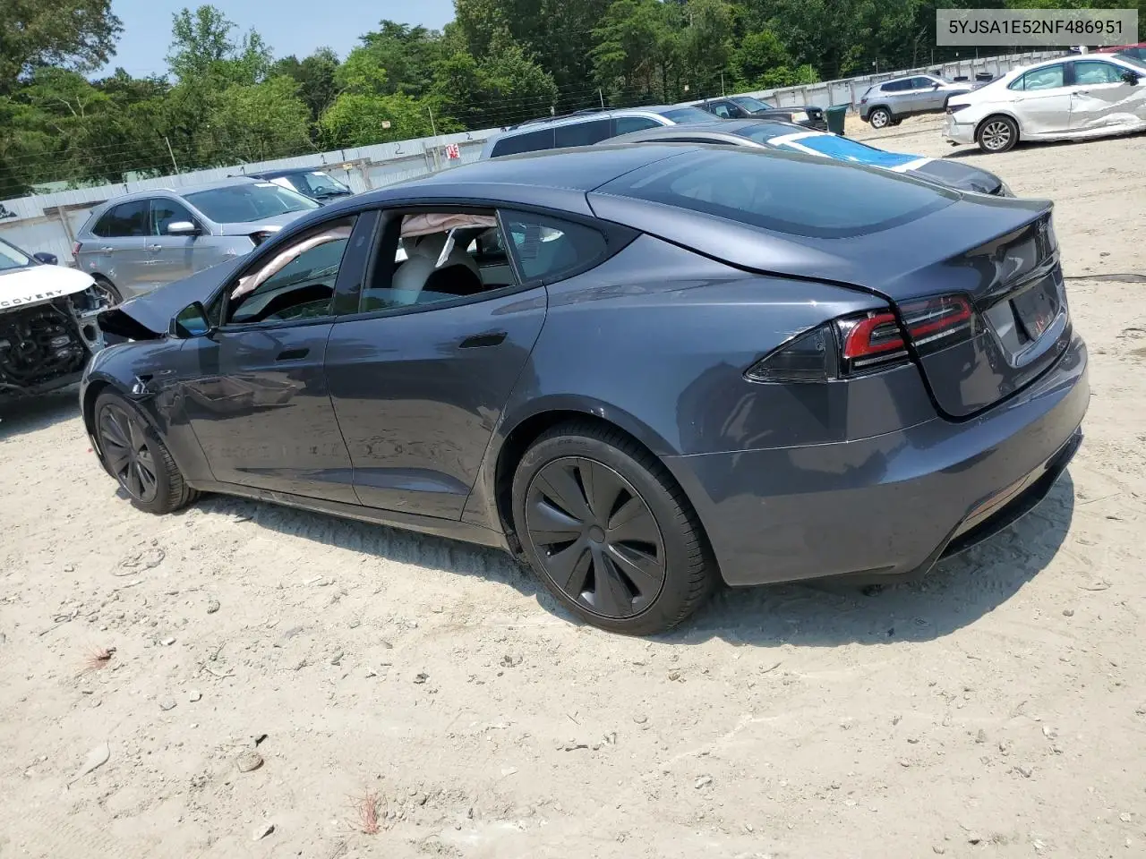 2022 Tesla Model S VIN: 5YJSA1E52NF486951 Lot: 60591255