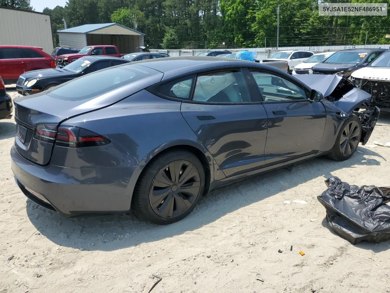 2022 Tesla Model S VIN: 5YJSA1E52NF486951 Lot: 60591255