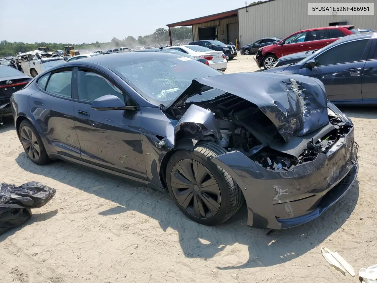 2022 Tesla Model S VIN: 5YJSA1E52NF486951 Lot: 60591255