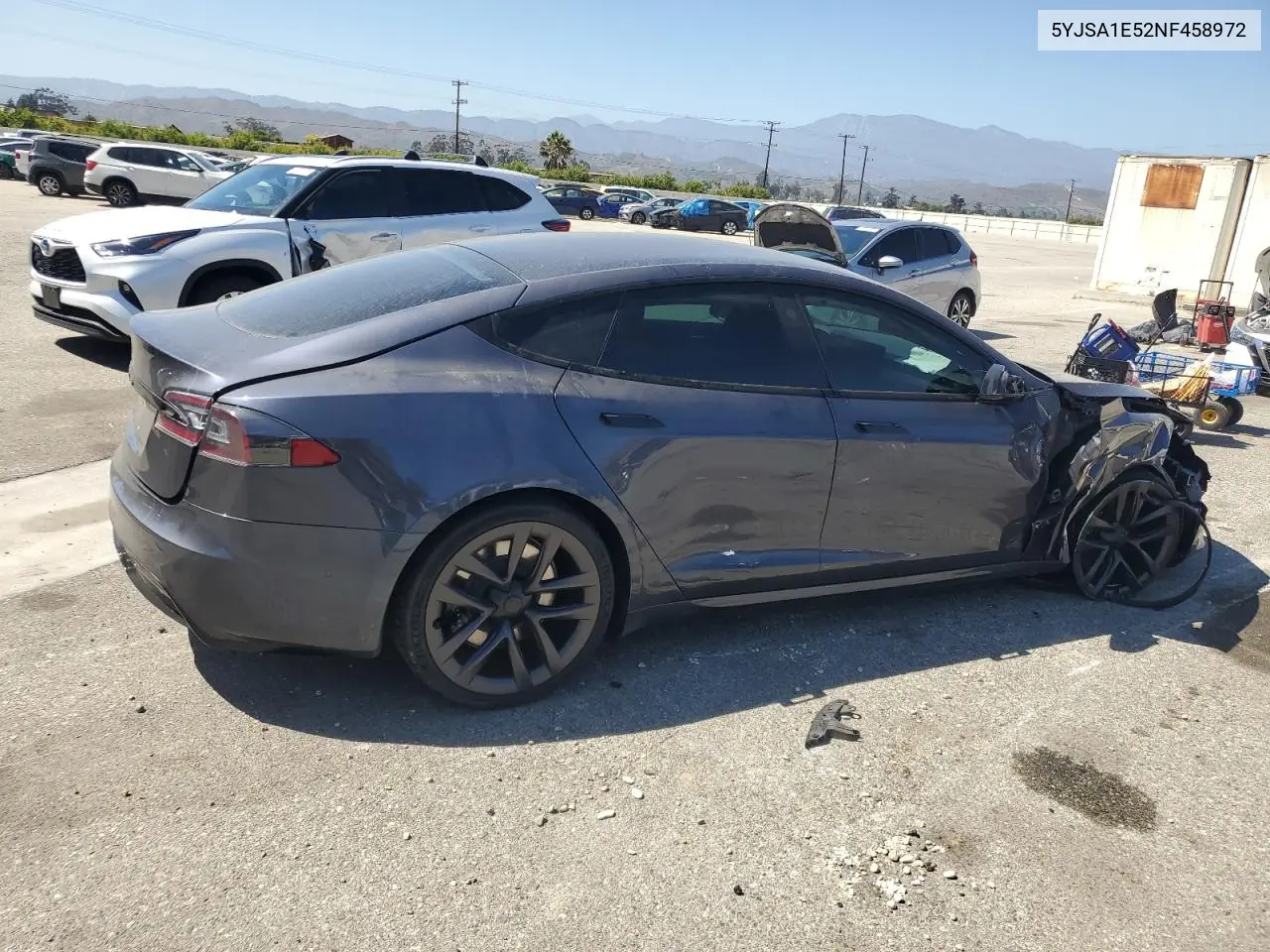 2022 Tesla Model S VIN: 5YJSA1E52NF458972 Lot: 60757205