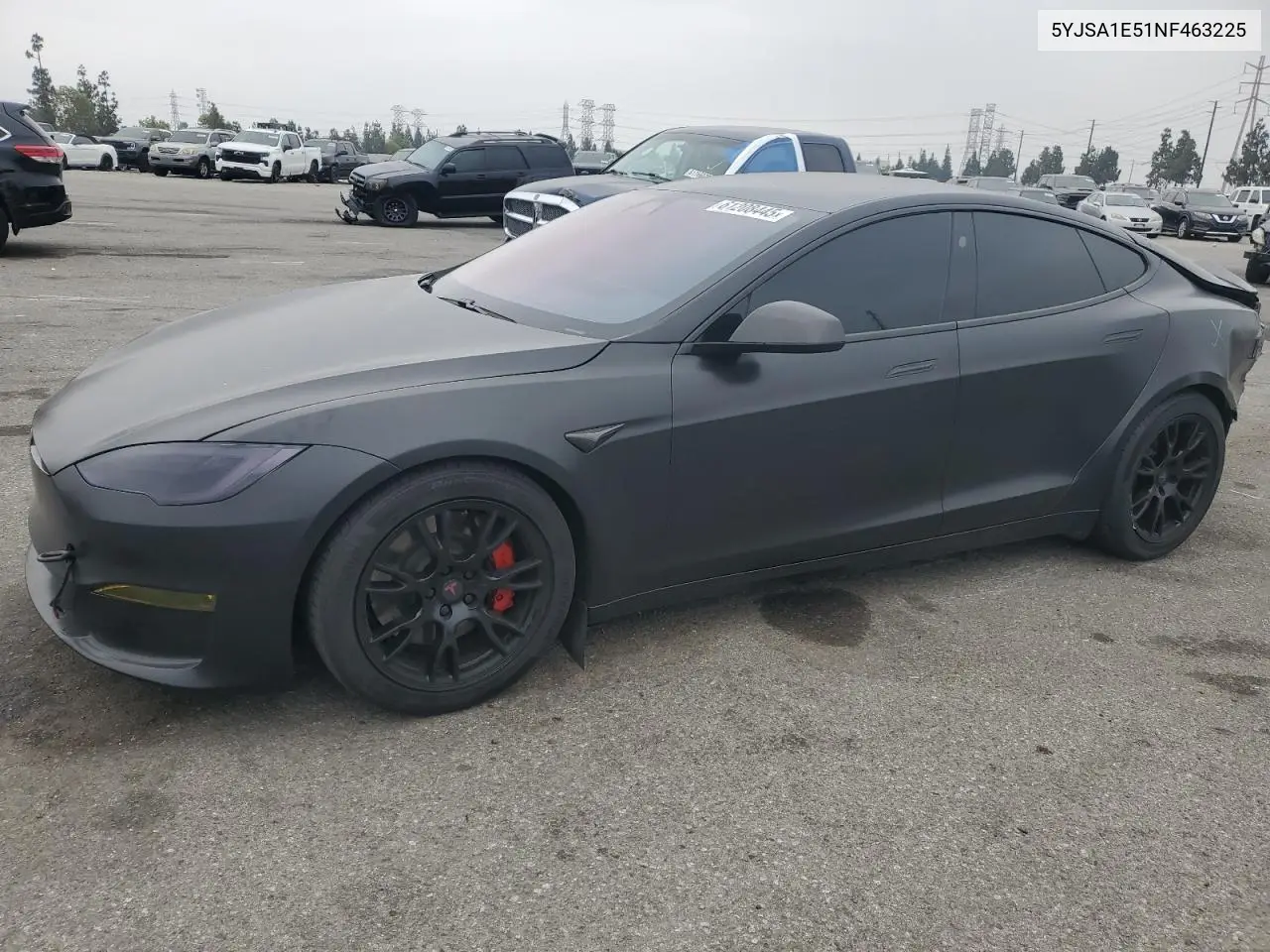 2022 Tesla Model S VIN: 5YJSA1E51NF463225 Lot: 61208445