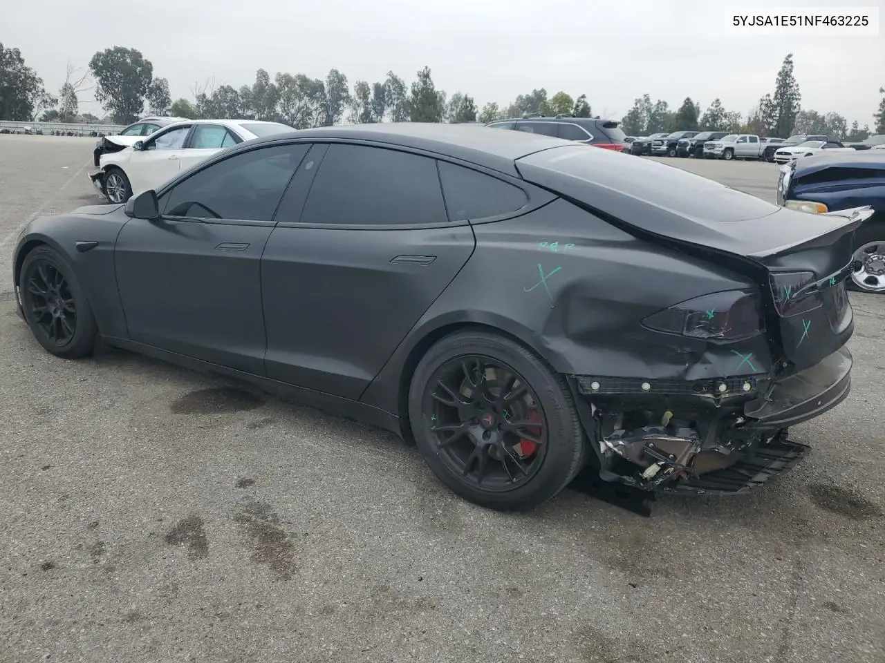 2022 Tesla Model S VIN: 5YJSA1E51NF463225 Lot: 61208445
