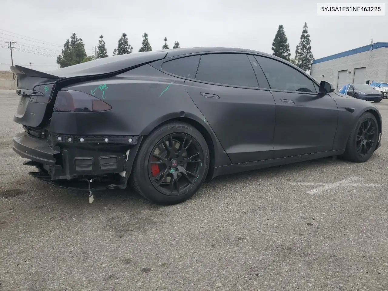 2022 Tesla Model S VIN: 5YJSA1E51NF463225 Lot: 61208445