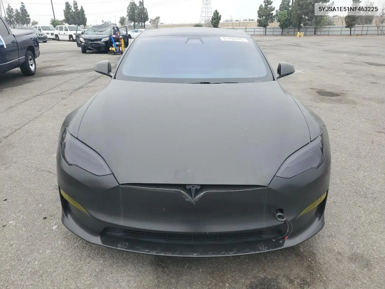 2022 Tesla Model S VIN: 5YJSA1E51NF463225 Lot: 61208445