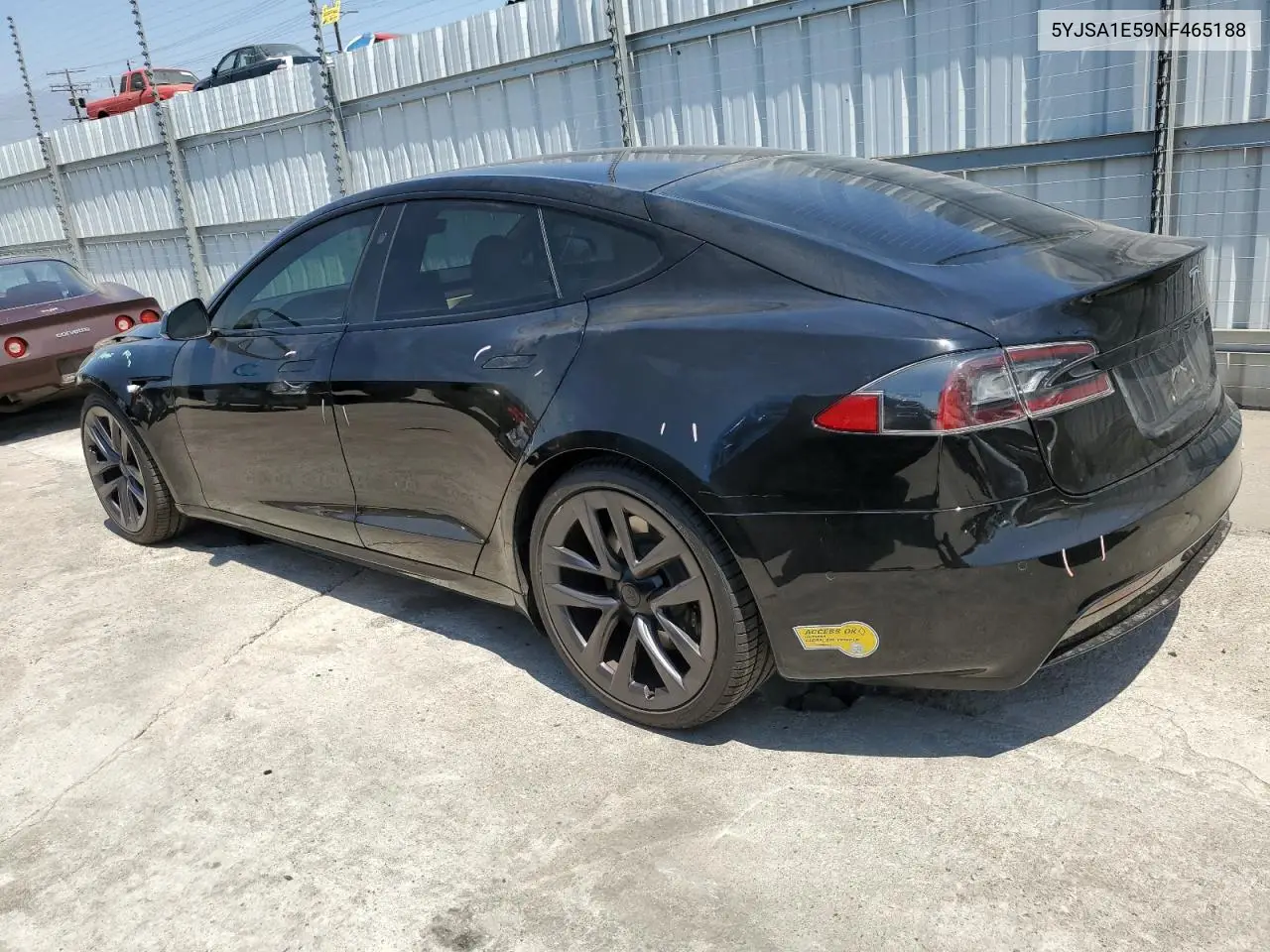 2022 Tesla Model S VIN: 5YJSA1E59NF465188 Lot: 62325475