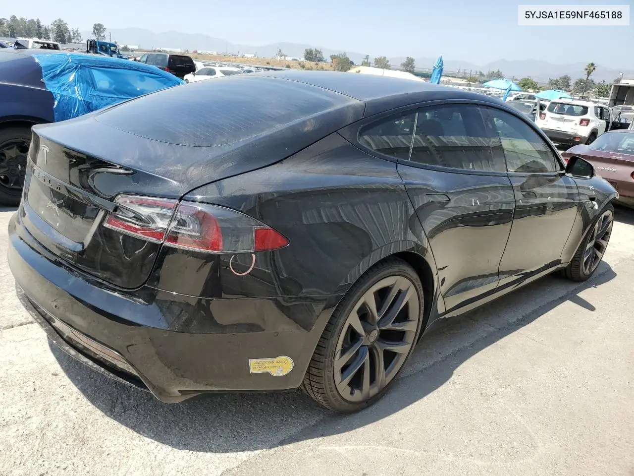 2022 Tesla Model S VIN: 5YJSA1E59NF465188 Lot: 62325475