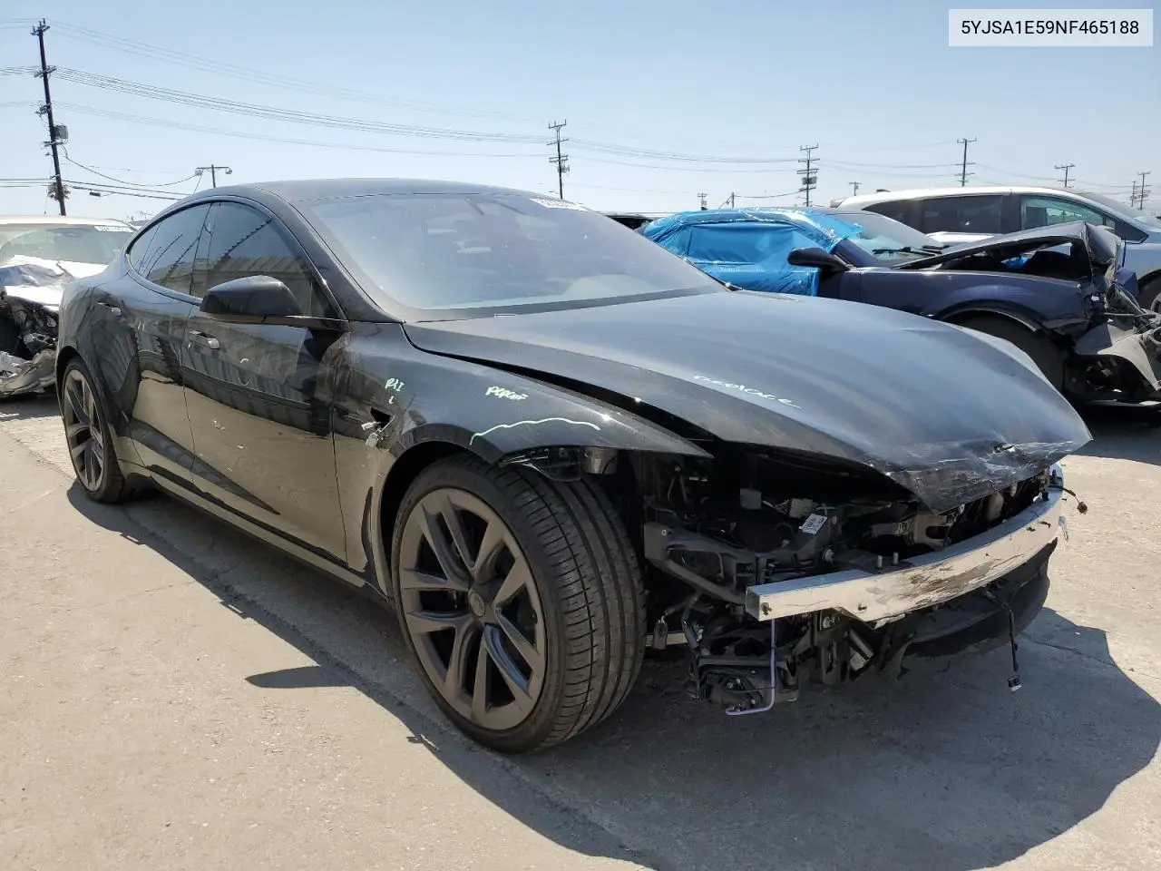 2022 Tesla Model S VIN: 5YJSA1E59NF465188 Lot: 62325475