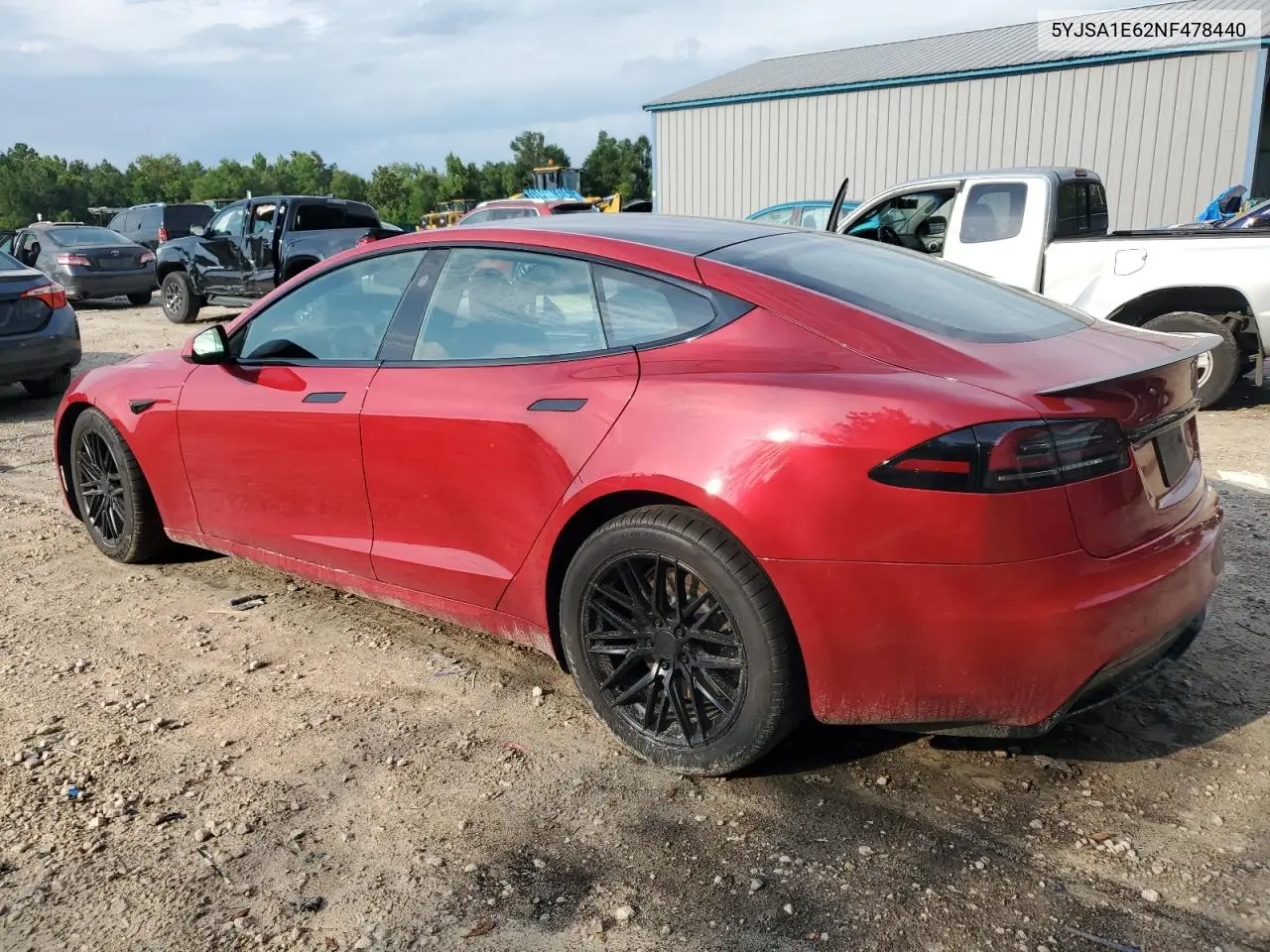 2022 Tesla Model S VIN: 5YJSA1E62NF478440 Lot: 62497405