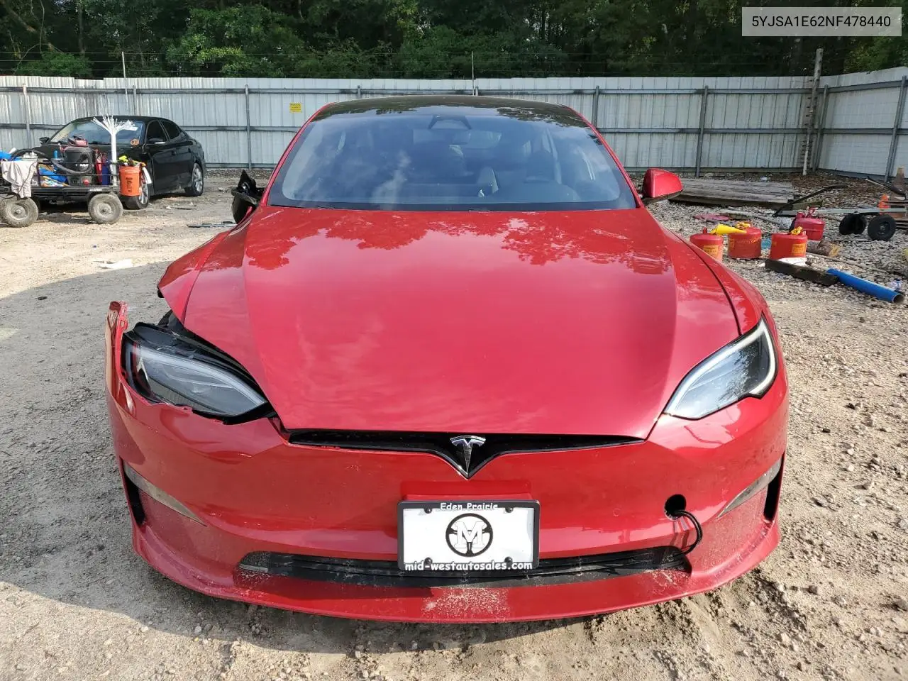 2022 Tesla Model S VIN: 5YJSA1E62NF478440 Lot: 62497405