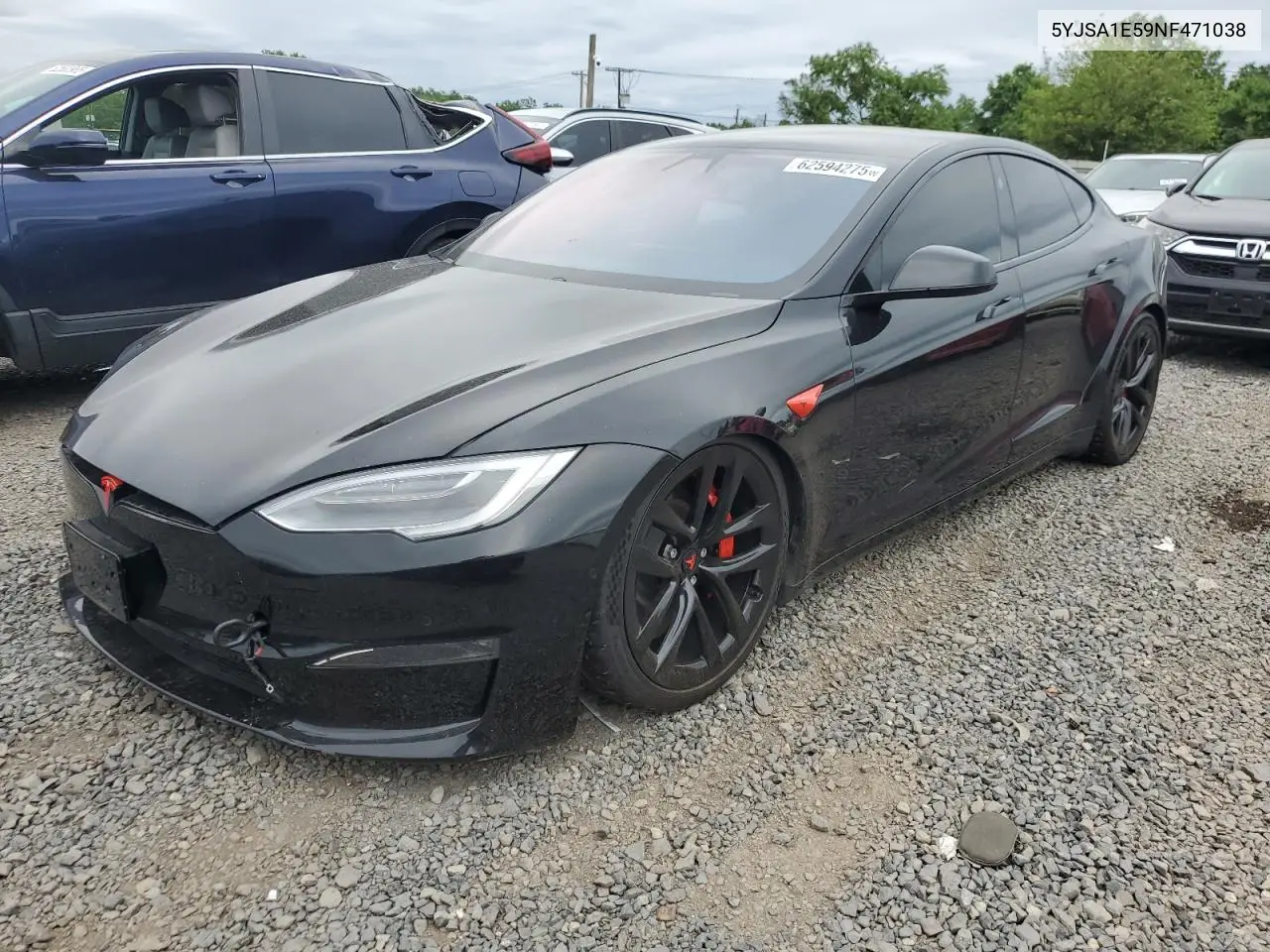 2022 Tesla Model S VIN: 5YJSA1E59NF471038 Lot: 62594275