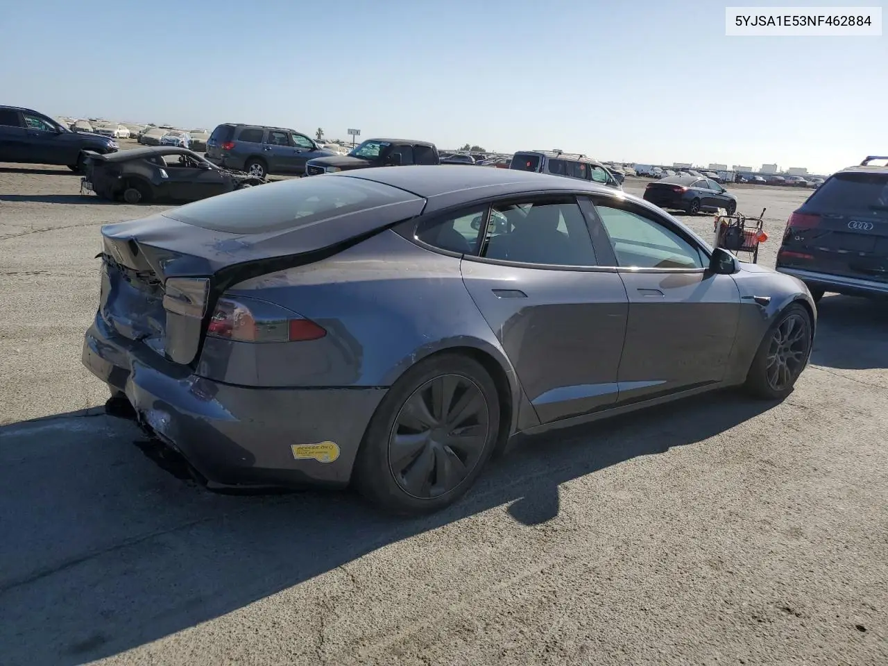 2022 Tesla Model S VIN: 5YJSA1E53NF462884 Lot: 62701915