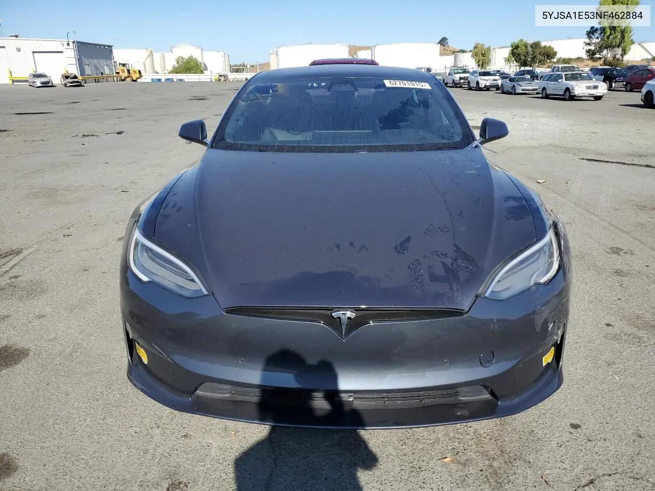 2022 Tesla Model S VIN: 5YJSA1E53NF462884 Lot: 62701915