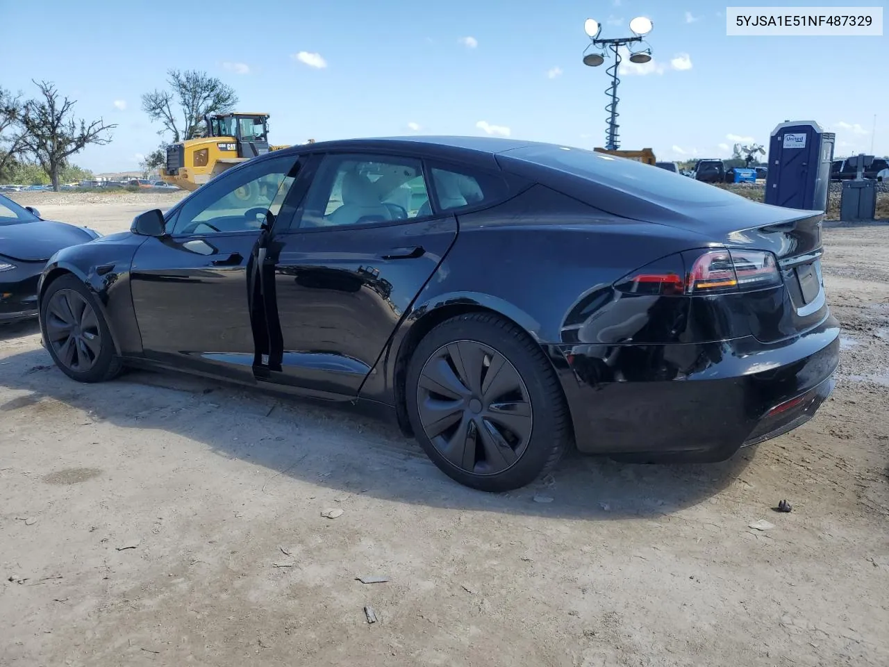 2022 Tesla Model S VIN: 5YJSA1E51NF487329 Lot: 76091874
