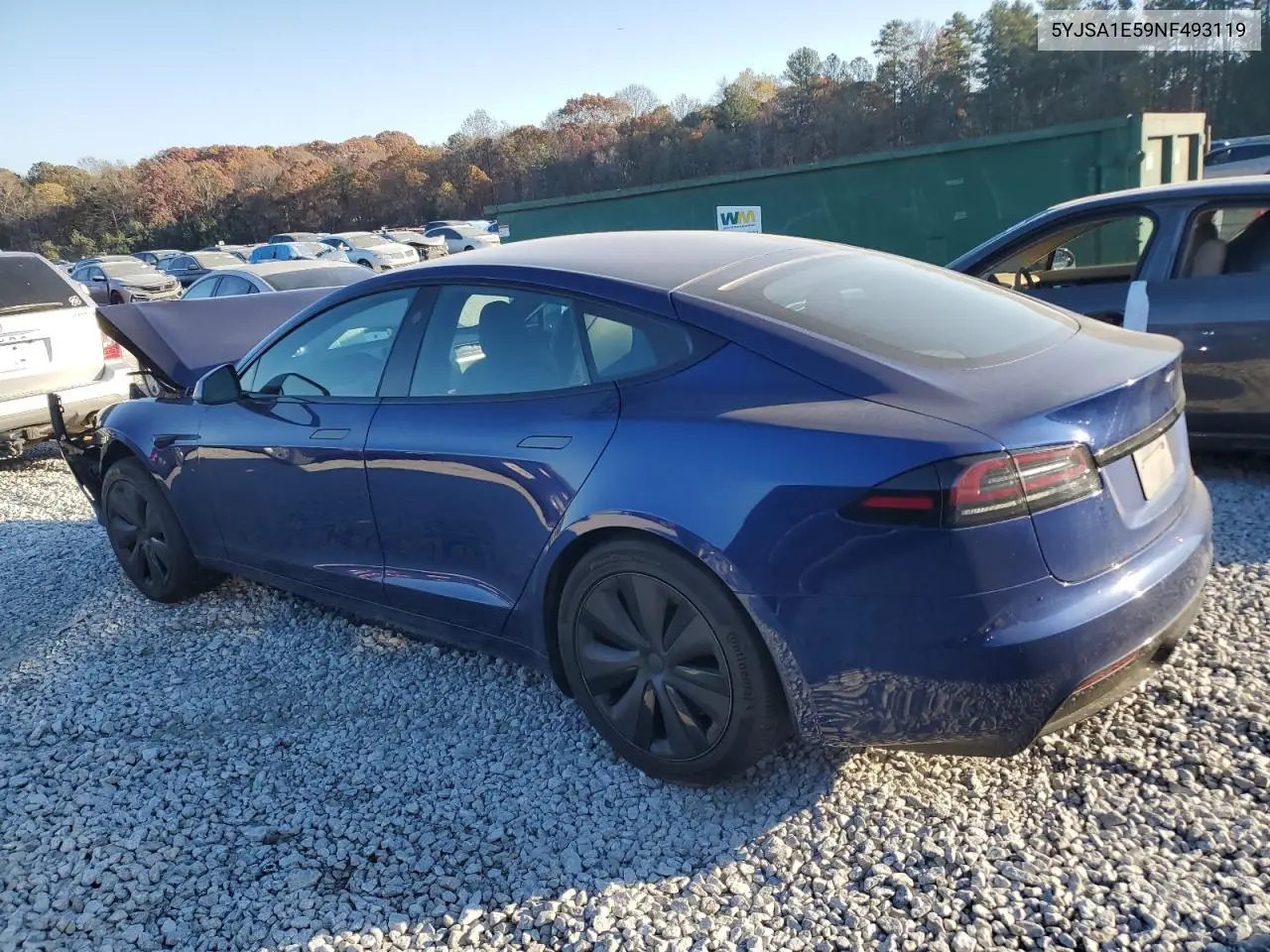 2022 Tesla Model S VIN: 5YJSA1E59NF493119 Lot: 82599614