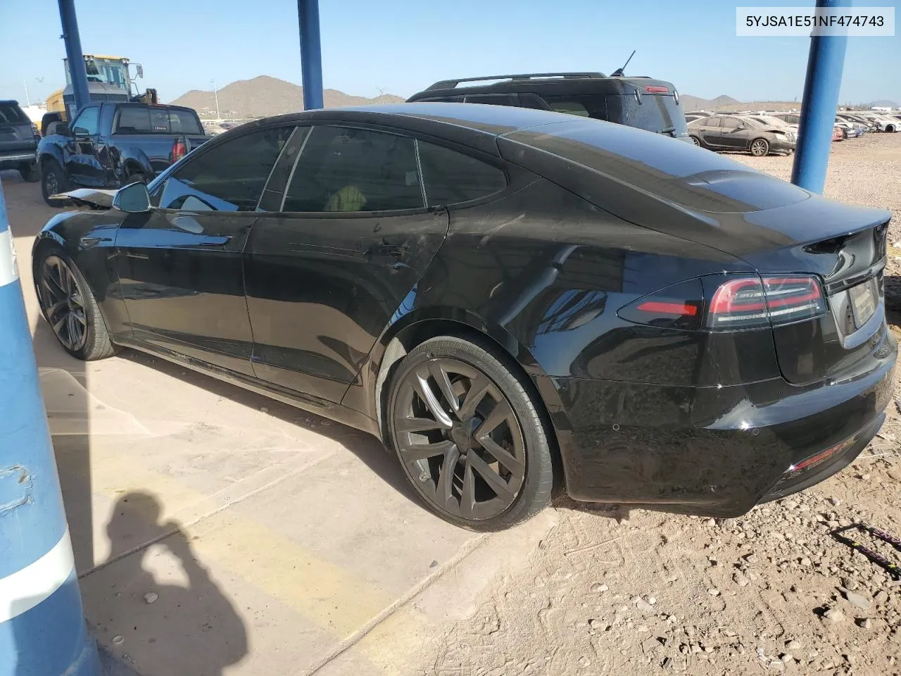 2022 Tesla Model S VIN: 5YJSA1E51NF474743 Lot: 87316374