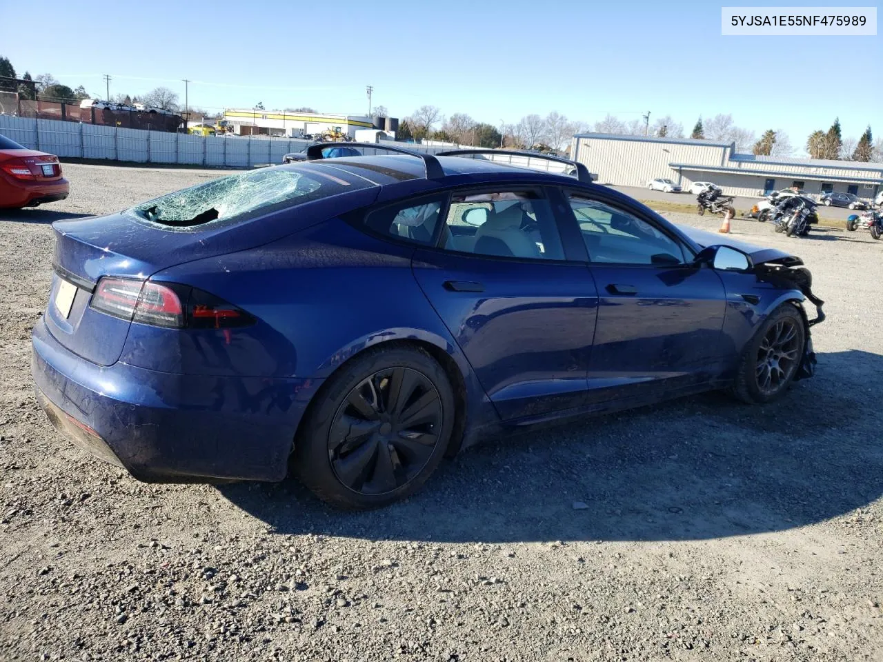 2022 Tesla Model S VIN: 5YJSA1E55NF475989 Lot: 88104975