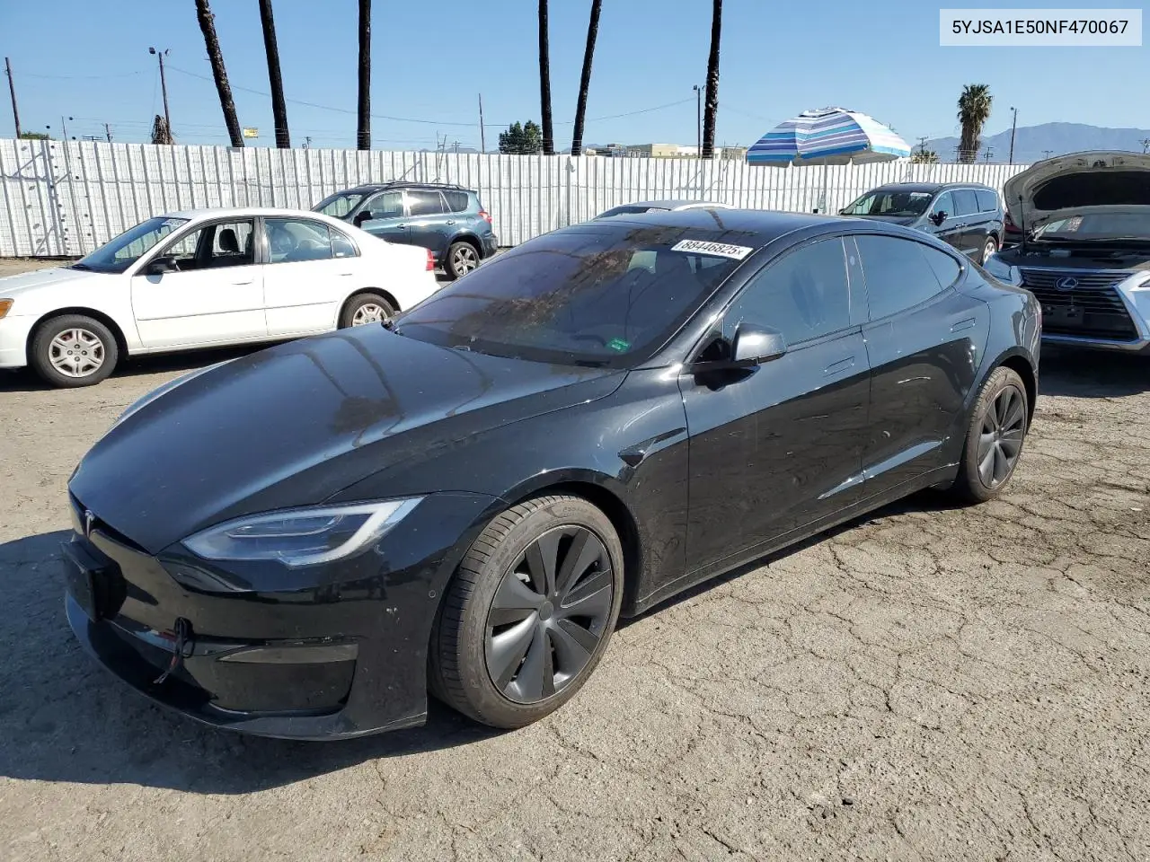 2022 Tesla Model S VIN: 5YJSA1E50NF470067 Lot: 88446825