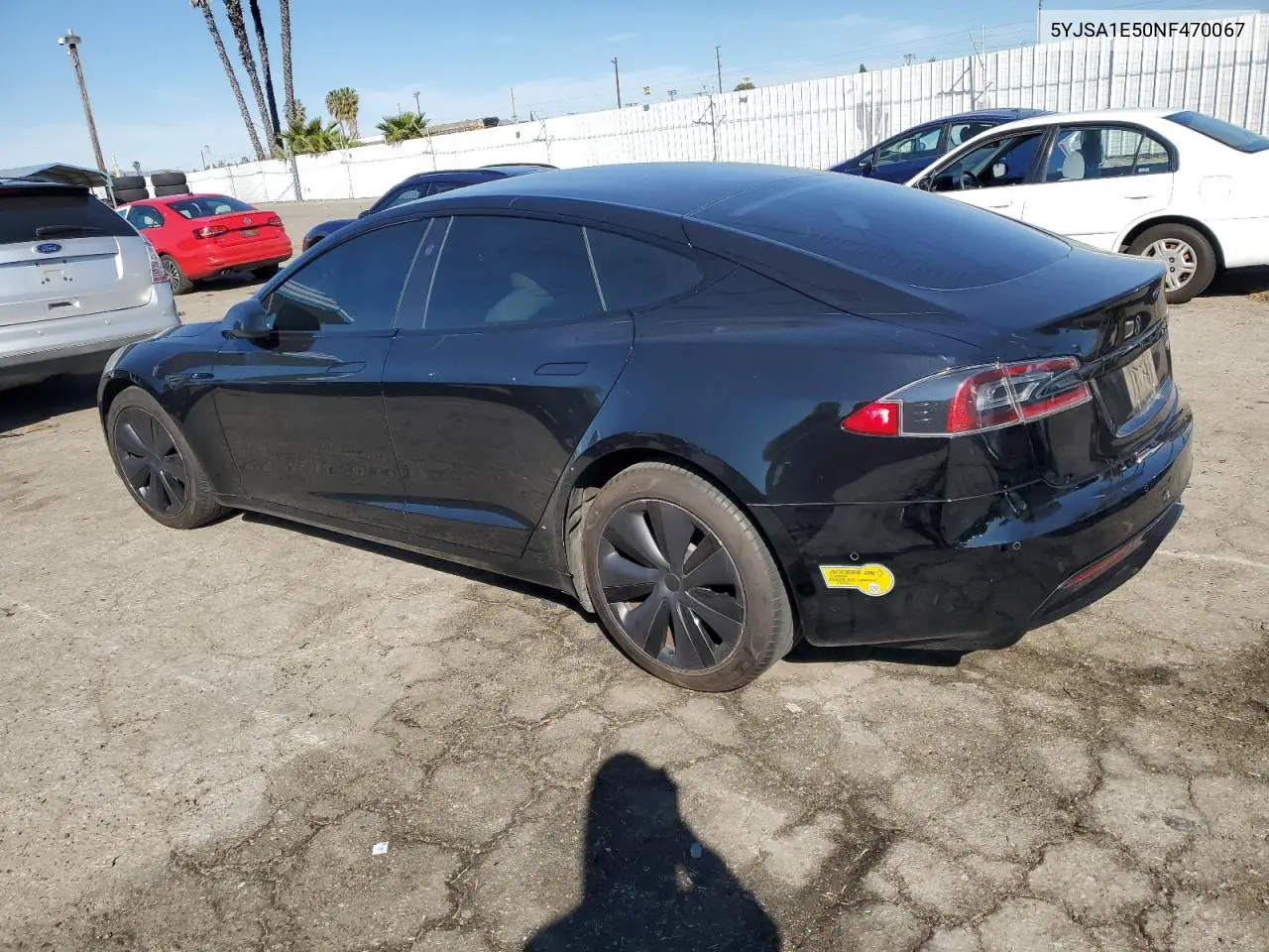 2022 Tesla Model S VIN: 5YJSA1E50NF470067 Lot: 88446825