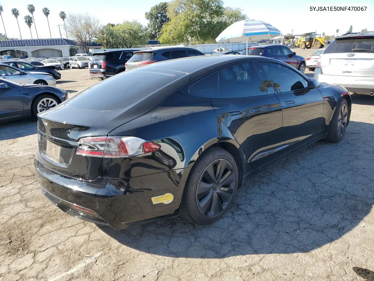 2022 Tesla Model S VIN: 5YJSA1E50NF470067 Lot: 88446825