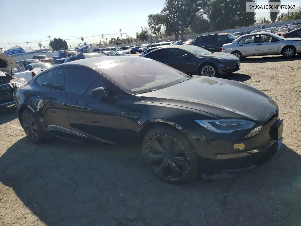 2022 Tesla Model S VIN: 5YJSA1E50NF470067 Lot: 88446825