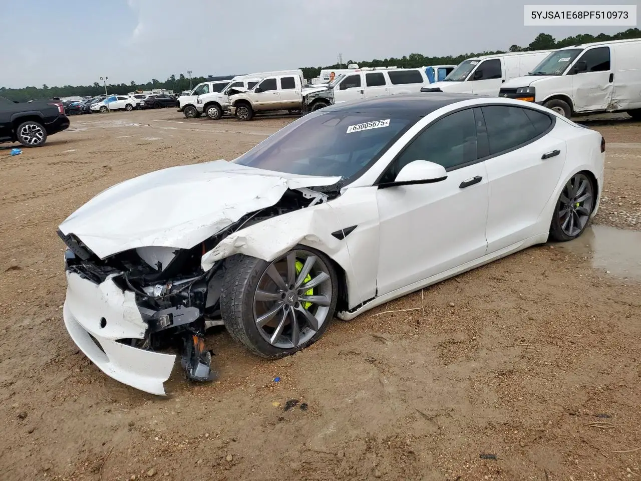 2023 Tesla Model S VIN: 5YJSA1E68PF510973 Lot: 63005675