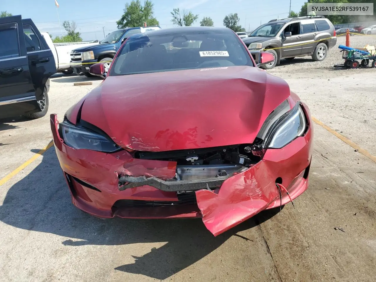 2024 Tesla Model S VIN: 5YJSA1E52RF539167 Lot: 61852985