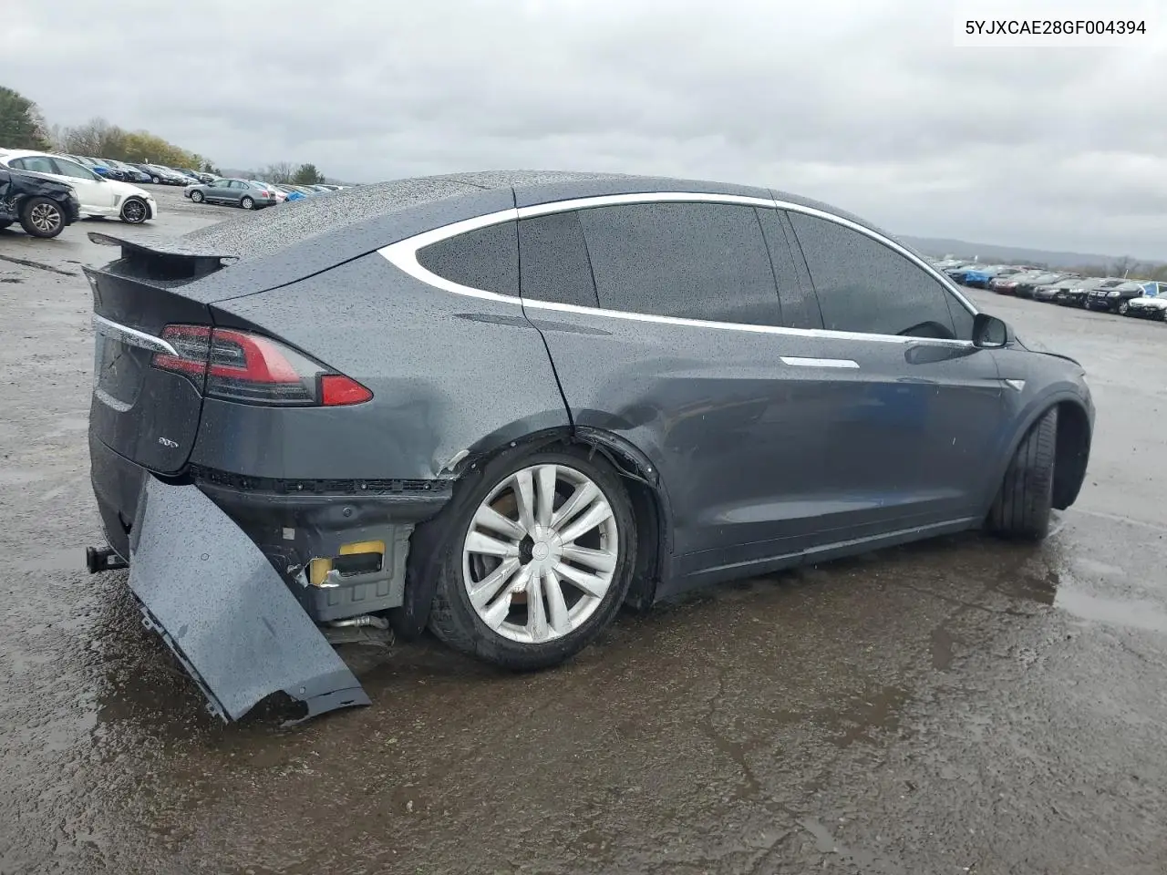 2016 Tesla Model X VIN: 5YJXCAE28GF004394 Lot: 52951315