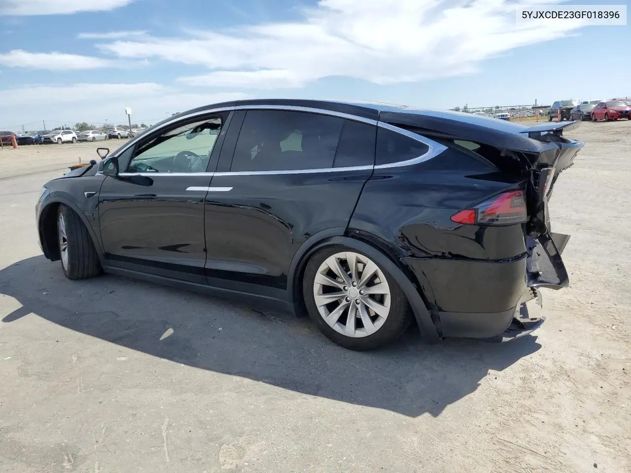 2016 Tesla Model X VIN: 5YJXCDE23GF018396 Lot: 53056465