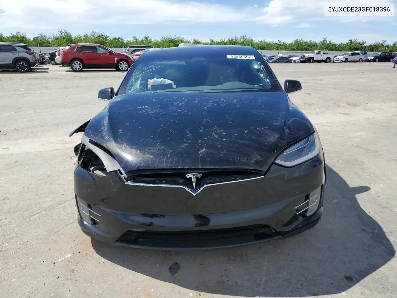 2016 Tesla Model X VIN: 5YJXCDE23GF018396 Lot: 53056465