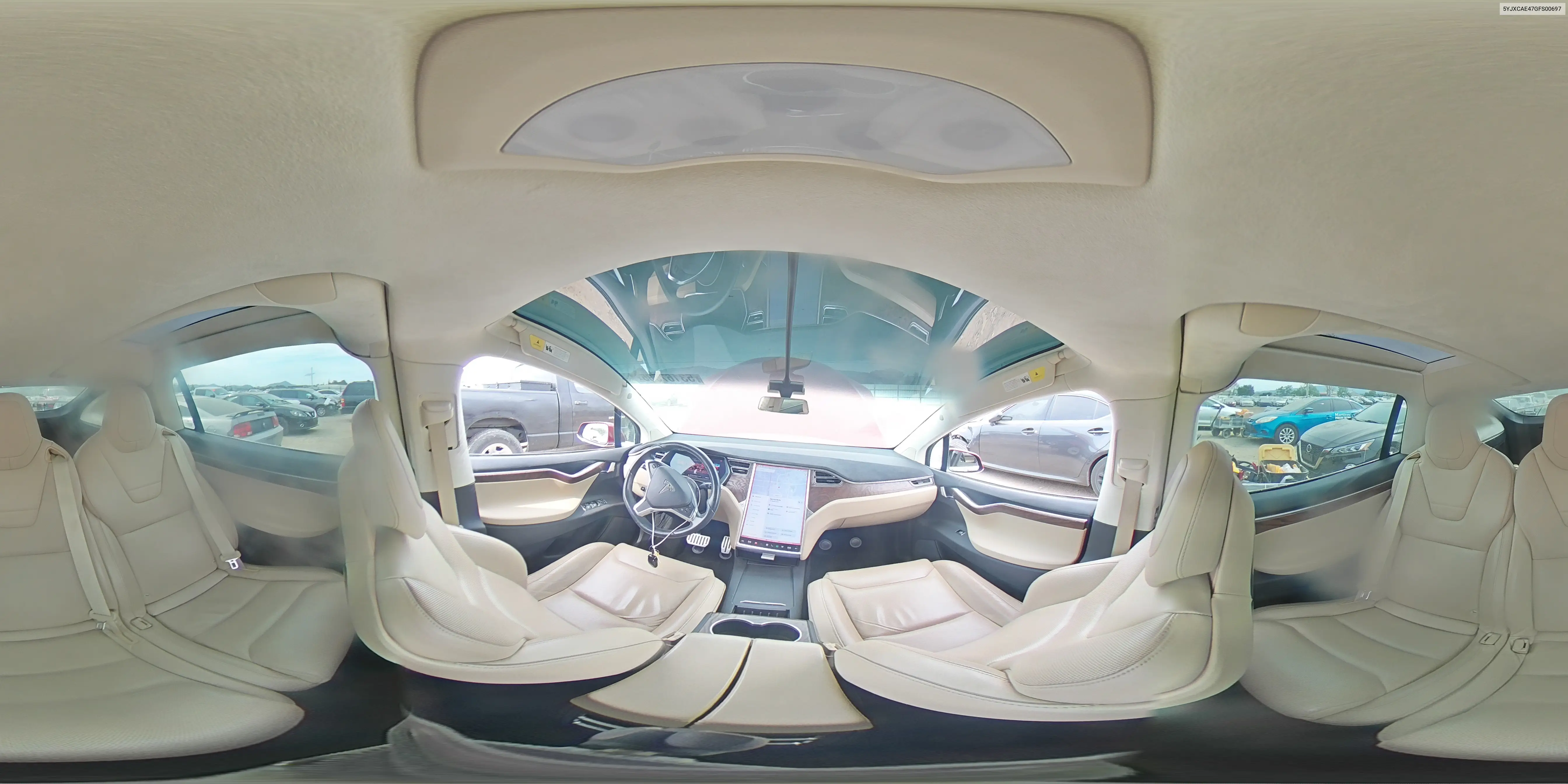 2016 Tesla Model X VIN: 5YJXCAE47GFS00697 Lot: 53167535