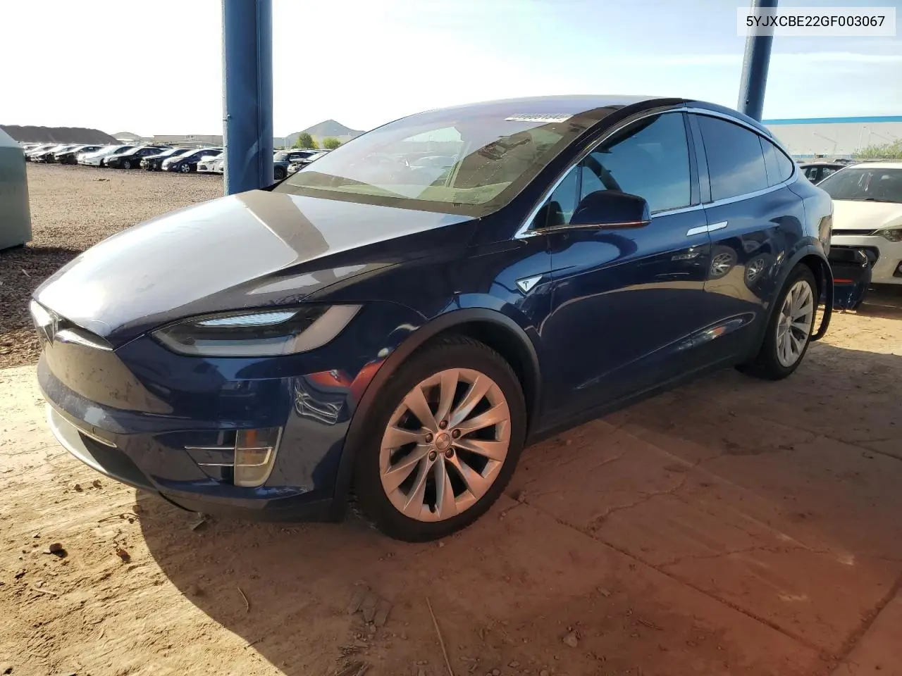 2016 Tesla Model X VIN: 5YJXCBE22GF003067 Lot: 56051345