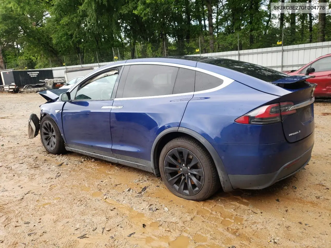 2016 Tesla Model X VIN: 5YJXCBE27GF004778 Lot: 56419965