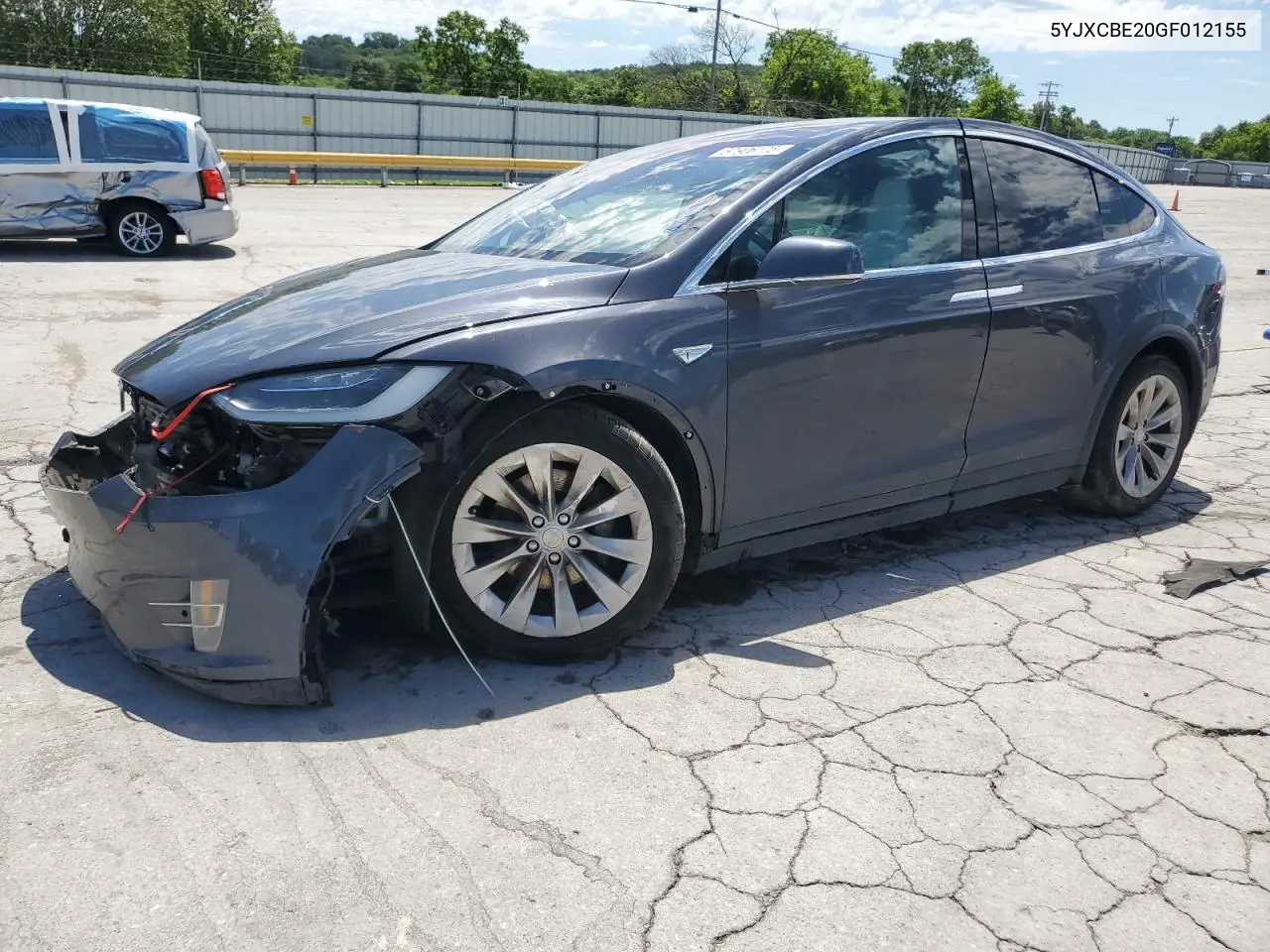 2016 Tesla Model X VIN: 5YJXCBE20GF012155 Lot: 57906175